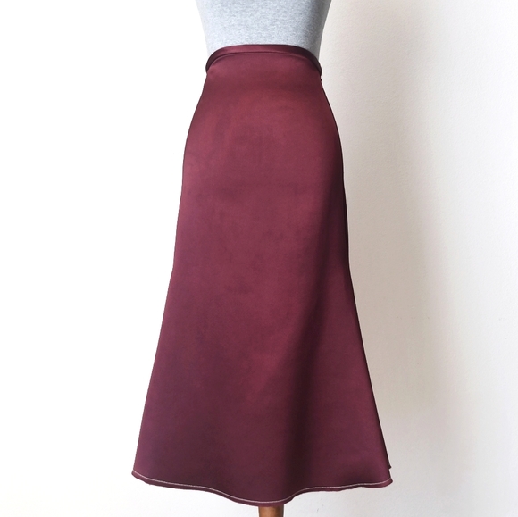 Ellery Dresses & Skirts - Ellery Siren Skirt In Bordeaux Size 0